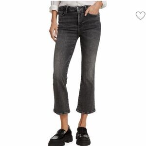 Frame Le One Mid-Rise Stretch Crop Mini Boot Jeans